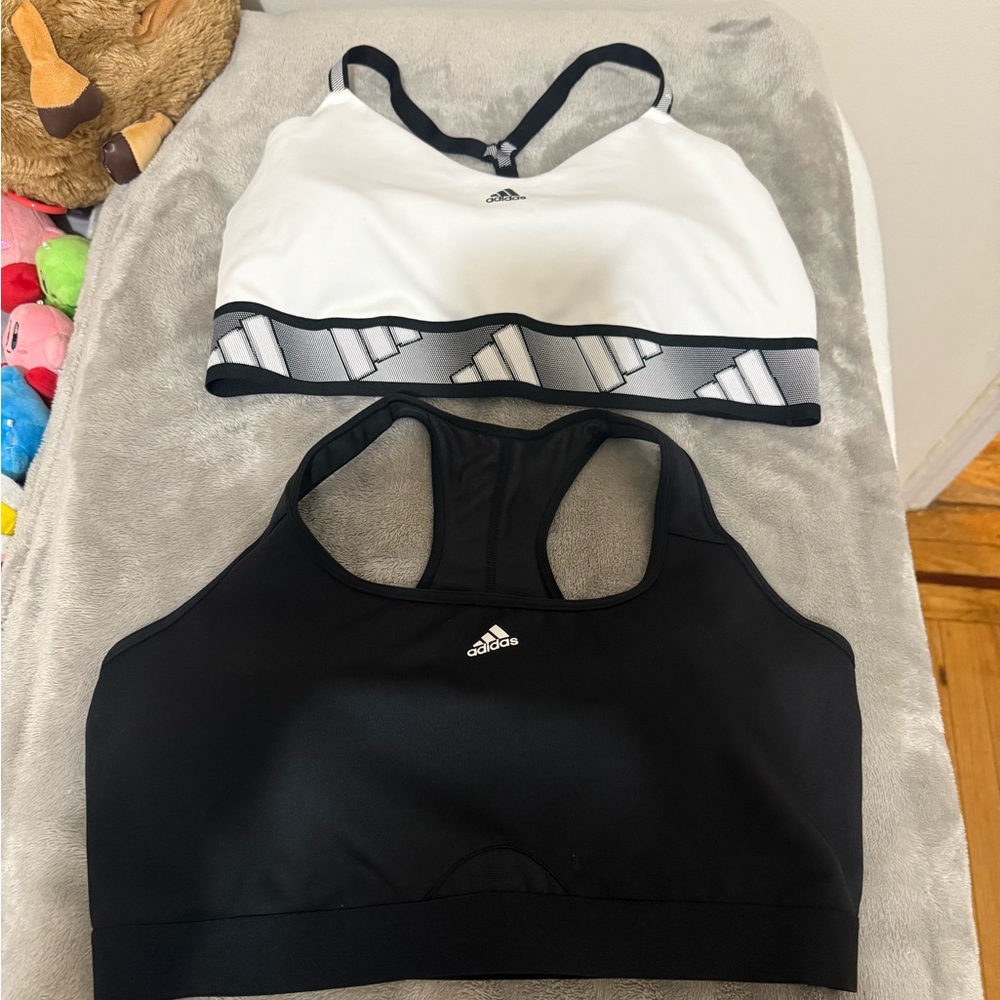 adidas Black and White Sports Bras